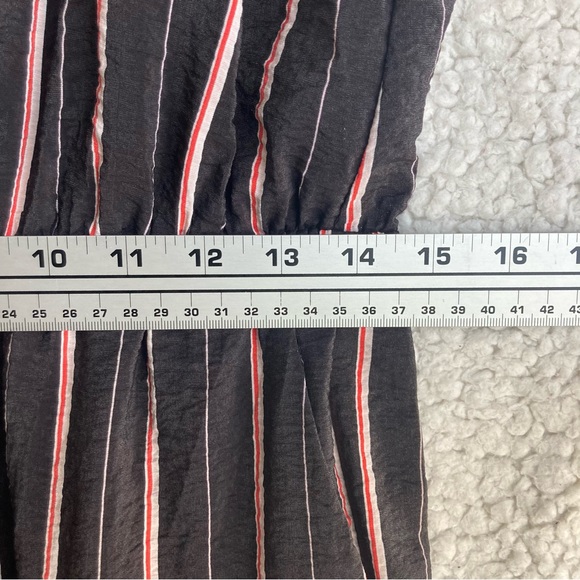 Vince Camuto Women's spaghetti strap black wide leg striped jumpsuit, Sz M - Picture 10 of 17